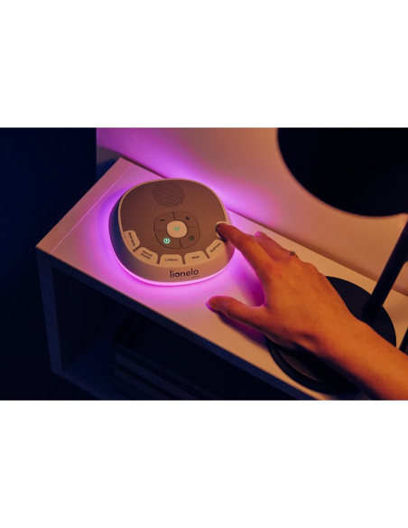 BN-LOC-BABYNAP,Lampa de veghe, Lionelo, BabyNap, 2 in 1, Wireless, Cu sunete si melodii de leagan, Cu 11 culori si 3 niveluri de