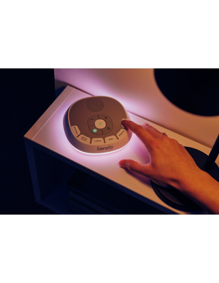 BN-LOC-BABYNAP,Lampa de veghe, Lionelo, BabyNap, 2 in 1, Wireless, Cu sunete si melodii de leagan, Cu 11 culori si 3 niveluri de