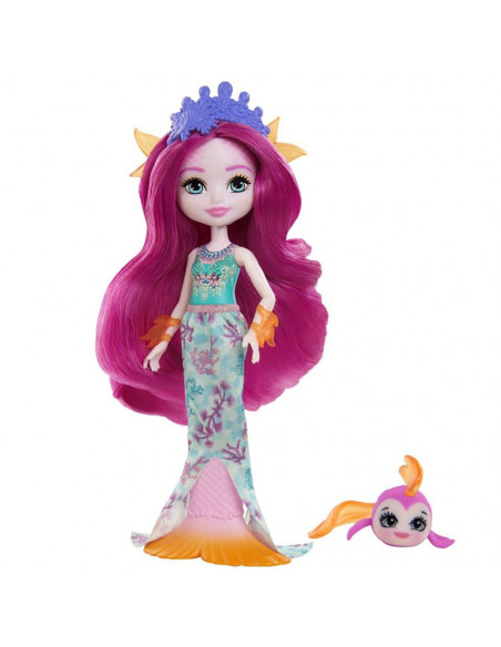 Papusa Enchantimals by Mattel Maura Mermaid cu figurina