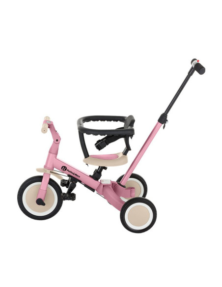 BN-613670,Tricicleta, Petite&Mars, Turbo, 5 in 1, Multifunctionala, Vehicul de impins, Bicicleta cu/fara pedale, Cu maner de ghi