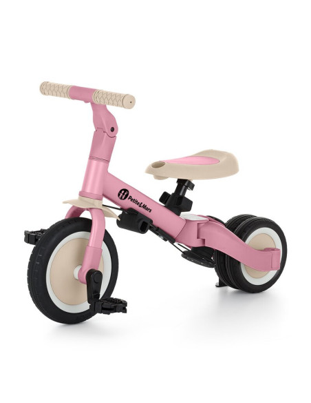 BN-613670,Tricicleta, Petite&Mars, Turbo, 5 in 1, Multifunctionala, Vehicul de impins, Bicicleta cu/fara pedale, Cu maner de ghi