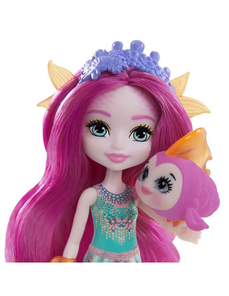 Papusa Enchantimals by Mattel Maura Mermaid cu figurina