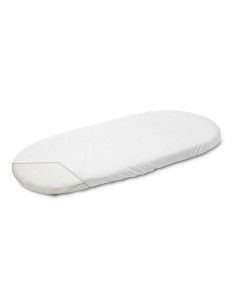 BN-47985,Cearceaf cu elastic, New Baby, Pentru landou, Din Bumbac, 35 x 75 cm, 0 luni+, White 2