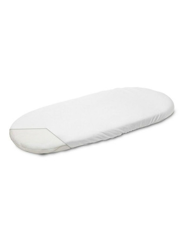 BN-47985,Cearceaf cu elastic, New Baby, Pentru landou, Din Bumbac, 35 x 75 cm, 0 luni+, White