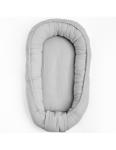 BN-56726,Cosulet bebelus, New Baby, Pentru dormit, Baby Nest 80 x 50 cm, Din muselina, Din materiale certificate Oeko Tex Standa