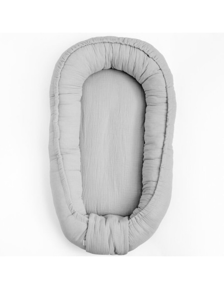 BN-56726,Cosulet bebelus, New Baby, Pentru dormit, Baby Nest 80 x 50 cm, Din muselina, Din materiale certificate Oeko Tex Standa