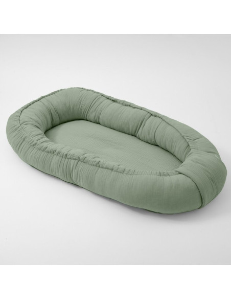 BN-56727,Cosulet bebelus, New Baby, Pentru dormit, Baby Nest 80 x 50 cm, Din muselina, Din materiale certificate Oeko Tex Standa
