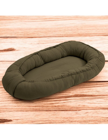 BN-56728,Cosulet bebelus, New Baby, Pentru dormit, Baby Nest 80 x 50 cm, Din muselina, Din materiale certificate Oeko Tex Standa