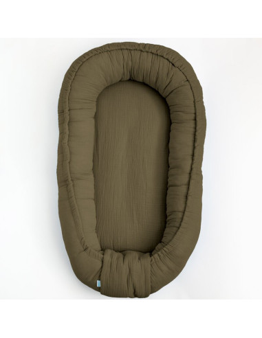 BN-56728,Cosulet bebelus, New Baby, Pentru dormit, Baby Nest 80 x 50 cm, Din muselina, Din materiale certificate Oeko Tex Standa