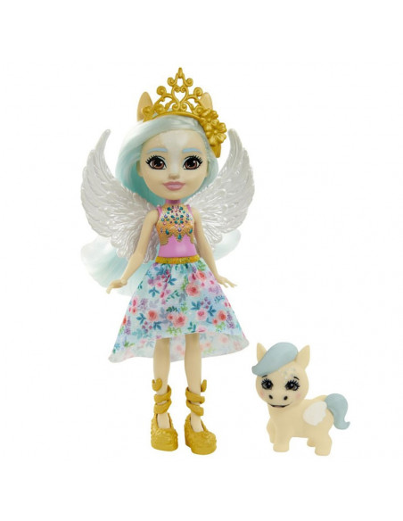 Papusa Enchantimals by Mattel Paolina Pegasus cu figurina