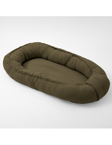 BN-56728,Cosulet bebelus, New Baby, Pentru dormit, Baby Nest 80 x 50 cm, Din muselina, Din materiale certificate Oeko Tex Standa