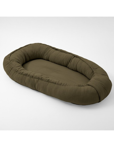 BN-56728,Cosulet bebelus, New Baby, Pentru dormit, Baby Nest 80 x 50 cm, Din muselina, Din materiale certificate Oeko Tex Standa