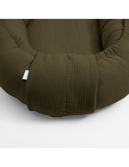 BN-56728,Cosulet bebelus, New Baby, Pentru dormit, Baby Nest 80 x 50 cm, Din muselina, Din materiale certificate Oeko Tex Standa