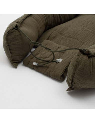 BN-56728,Cosulet bebelus, New Baby, Pentru dormit, Baby Nest 80 x 50 cm, Din muselina, Din materiale certificate Oeko Tex Standa