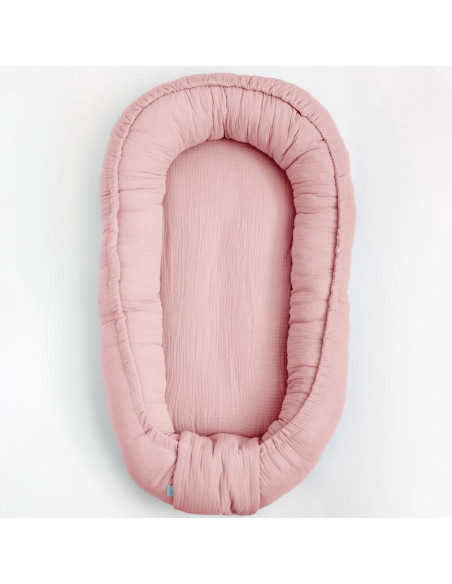 BN-52111,Cosulet bebelus, New Baby, Pentru dormit, Baby Nest 80 x 50 cm, Din muselina, Din materiale certificate Oeko Tex Standa