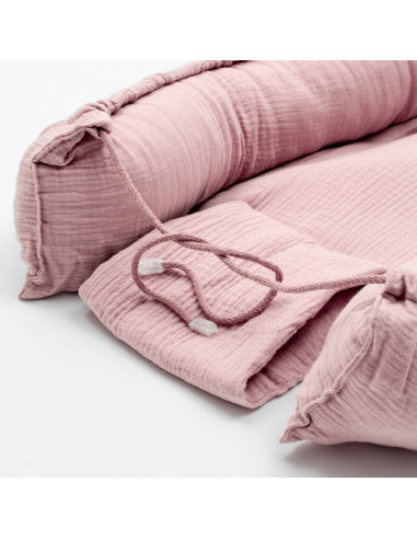BN-52111,Cosulet bebelus, New Baby, Pentru dormit, Baby Nest 80 x 50 cm, Din muselina, Din materiale certificate Oeko Tex Standa