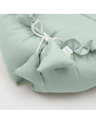 BN-51630,Cosulet bebelus, New Baby, Pentru dormit, Baby Nest 70 x 50 cm, Din bumbac, Include perna si patura, Sand