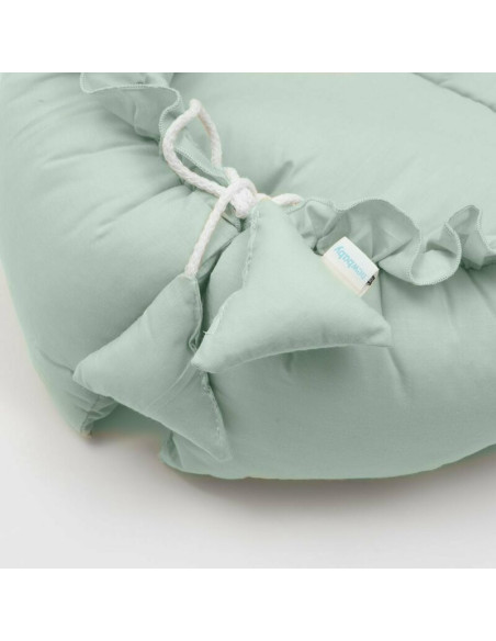 BN-51630,Cosulet bebelus, New Baby, Pentru dormit, Baby Nest 70 x 50 cm, Din bumbac, Include perna si patura, Sand