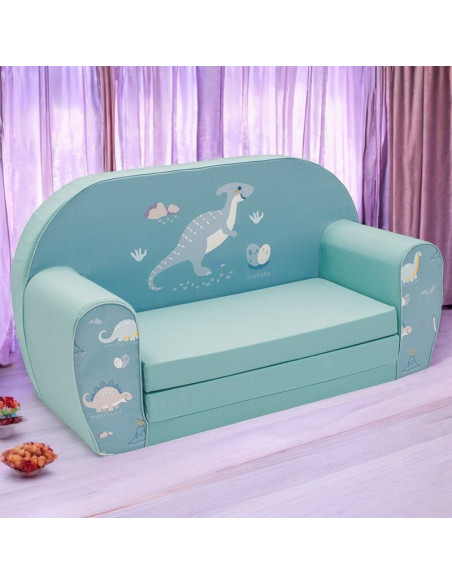 BN-55567,Canapea extensibila, New Baby, Din spuma, Husa din bumbac certificat Oeko-Tex Standard 100, 42x78x35, 9 luni-5 ani, Din