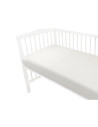 BN-6426972026406,Cearceaf cu elastic, MimiNu, Pentru patut 120X60 cm, Din muselina bumbac certificat Oeko Tex Standard 100, Crea