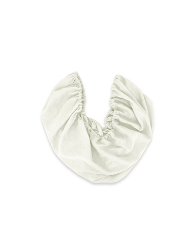 BN-6426972026406,Cearceaf cu elastic, MimiNu, Pentru patut 120X60 cm, Din muselina bumbac certificat Oeko Tex Standard 100, Crea