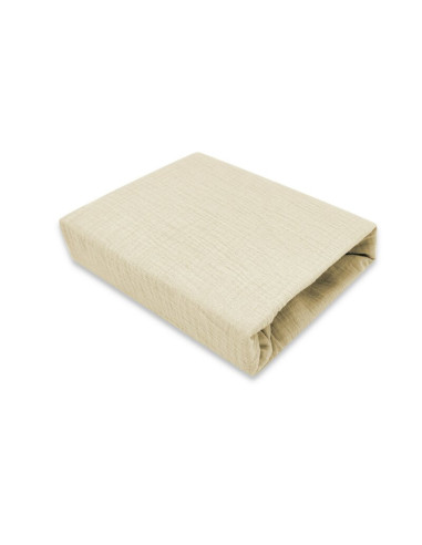 BN-6426972026413,Cearceaf cu elastic, MimiNu, Pentru patut 120X60 cm, Din muselina bumbac certificat Oeko Tex Standard 100, Warm