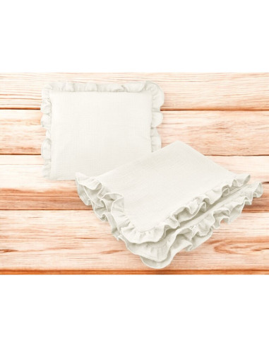 BN-6426972026505,Set paturica si perna, MimiNu, Cu fata de perna inclusa Din muselina bumbac certificat Oeko Tex Standard 100, P