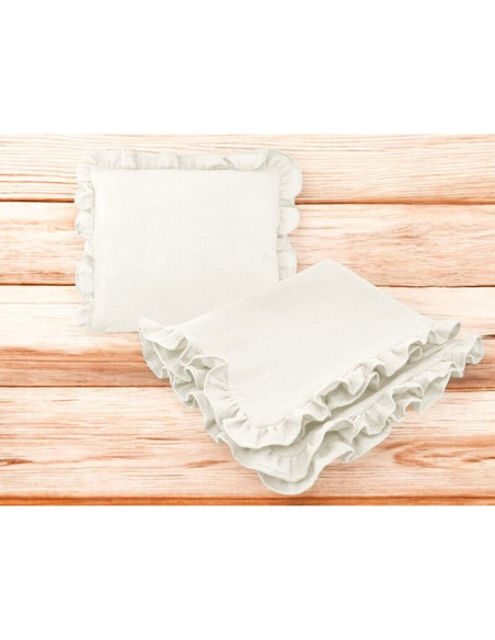 BN-6426972026505,Set paturica si perna, MimiNu, Cu fata de perna inclusa Din muselina bumbac certificat Oeko Tex Standard 100, P