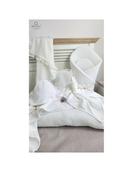 BN-6426972026505,Set paturica si perna, MimiNu, Cu fata de perna inclusa Din muselina bumbac certificat Oeko Tex Standard 100, P