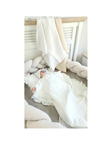 BN-6426972026505,Set paturica si perna, MimiNu, Cu fata de perna inclusa Din muselina bumbac certificat Oeko Tex Standard 100, P