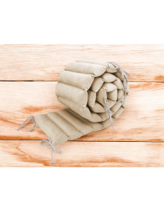 BN-6426972026567,Aparatoare pentru patut, MimiNu, Tip panou, Pentru patut, Lungime 180 cm, Din catifea, Nugat 2