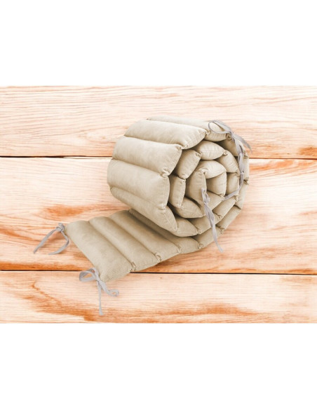 BN-6426972026567,Aparatoare pentru patut, MimiNu, Tip panou, Pentru patut, Lungime 180 cm, Din catifea, Nugat BN-6426972026567,Aparatoare pentru patut, MimiNu, Tip panou, Pentru patut, Lungime 180 cm, Din catifea, Nugat