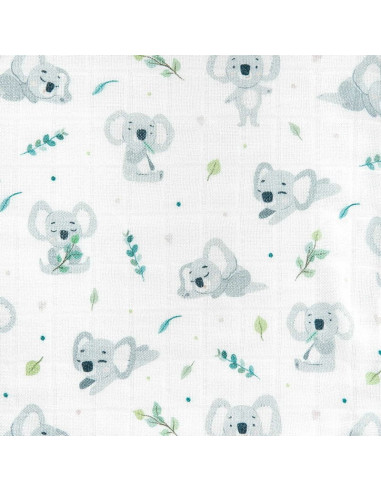 BN-BOC0346,Scutec, Bocioland, Bambus, Antialergic si antibacterian, 30x30 cm, Material certificat Oeko Tex Standard 100, Koala