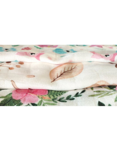 BN-BOC0312,Scutec, Bocioland, Bambus, Antialergic si antibacterian, 30x30 cm, Material certificat Oeko Tex Standard 100, Owl