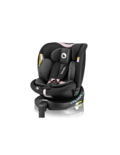 BN-LO-NAVY_I-SIZE_BLACK_PINK,Scaun auto, Lionelo, i-Size Navy, 0-36 Kg, 40-150 cm, Cu isofix si picior de fixare, Protectie late