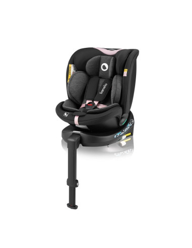 BN-LO-NAVY_I-SIZE_BLACK_PINK,Scaun auto, Lionelo, i-Size Navy, 0-36 Kg, 40-150 cm, Cu isofix si picior de fixare, Protectie late