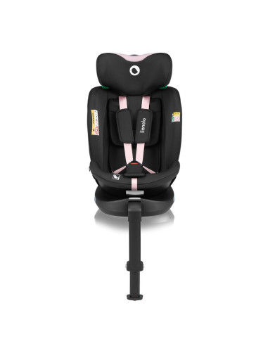 BN-LO-NAVY_I-SIZE_BLACK_PINK,Scaun auto, Lionelo, i-Size Navy, 0-36 Kg, 40-150 cm, Cu isofix si picior de fixare, Protectie late