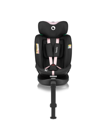 BN-LO-NAVY_I-SIZE_BLACK_PINK,Scaun auto, Lionelo, i-Size Navy, 0-36 Kg, 40-150 cm, Cu isofix si picior de fixare, Protectie late