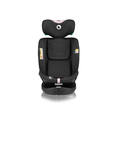 BN-LO-NAVY_I-SIZE_BLACK_PINK,Scaun auto, Lionelo, i-Size Navy, 0-36 Kg, 40-150 cm, Cu isofix si picior de fixare, Protectie late