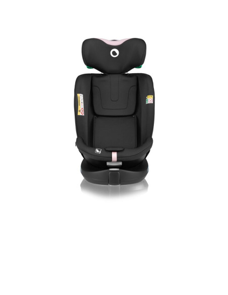 BN-LO-NAVY_I-SIZE_BLACK_PINK,Scaun auto, Lionelo, i-Size Navy, 0-36 Kg, 40-150 cm, Cu isofix si picior de fixare, Protectie late