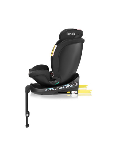 BN-LO-NAVY_I-SIZE_BLACK_PINK,Scaun auto, Lionelo, i-Size Navy, 0-36 Kg, 40-150 cm, Cu isofix si picior de fixare, Protectie late