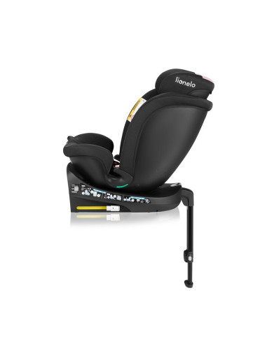 BN-LO-NAVY_I-SIZE_BLACK_PINK,Scaun auto, Lionelo, i-Size Navy, 0-36 Kg, 40-150 cm, Cu isofix si picior de fixare, Protectie late