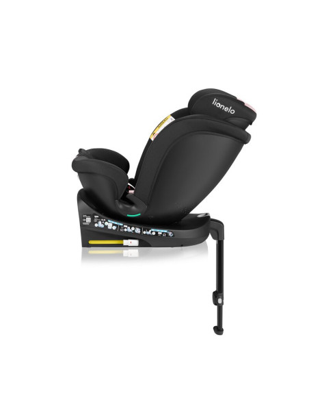 BN-LO-NAVY_I-SIZE_BLACK_PINK,Scaun auto, Lionelo, i-Size Navy, 0-36 Kg, 40-150 cm, Cu isofix si picior de fixare, Protectie late