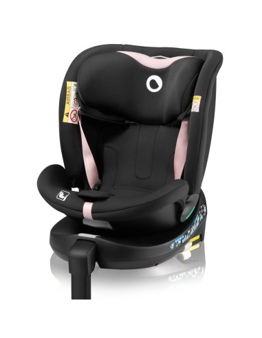 BN-LO-NAVY_I-SIZE_BLACK_PINK,Scaun auto, Lionelo, i-Size Navy, 0-36 Kg, 40-150 cm, Cu isofix si picior de fixare, Protectie late