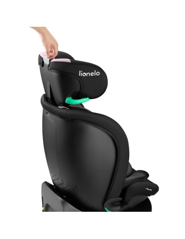 BN-LO-NAVY_I-SIZE_BLACK_PINK,Scaun auto, Lionelo, i-Size Navy, 0-36 Kg, 40-150 cm, Cu isofix si picior de fixare, Protectie late
