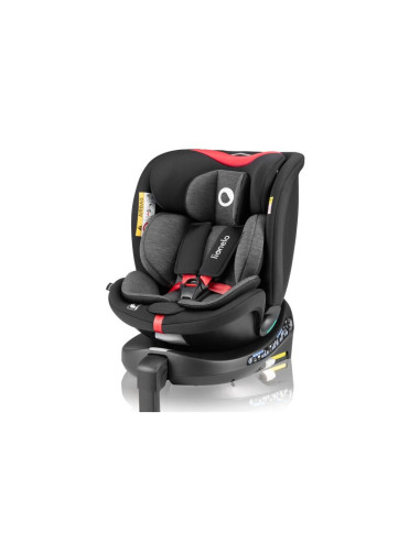 BN-LO-NAVY_I-SIZE_BLACK_RED,Scaun auto, Lionelo, i-Size Navy, 0-36 Kg, 40-150 cm, Cu isofix si picior de fixare, Protectie later