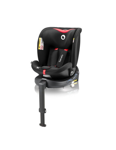 BN-LO-NAVY_I-SIZE_BLACK_RED,Scaun auto, Lionelo, i-Size Navy, 0-36 Kg, 40-150 cm, Cu isofix si picior de fixare, Protectie later