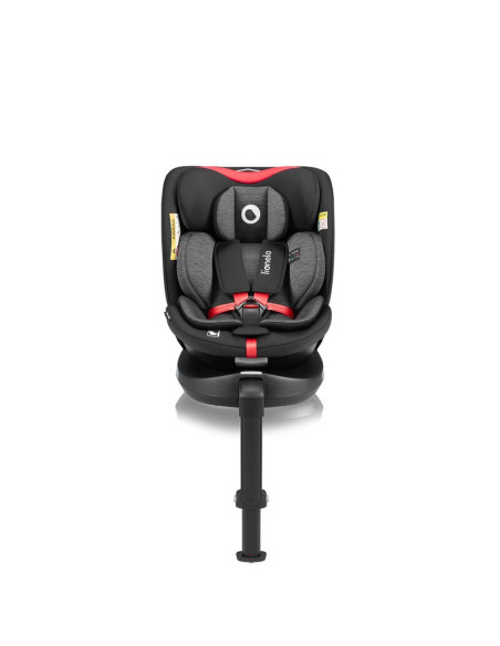 BN-LO-NAVY_I-SIZE_BLACK_RED,Scaun auto, Lionelo, i-Size Navy, 0-36 Kg, 40-150 cm, Cu isofix si picior de fixare, Protectie later