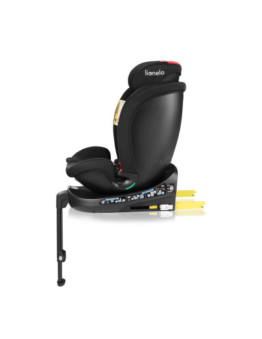 BN-LO-NAVY_I-SIZE_BLACK_RED,Scaun auto, Lionelo, i-Size Navy, 0-36 Kg, 40-150 cm, Cu isofix si picior de fixare, Protectie later