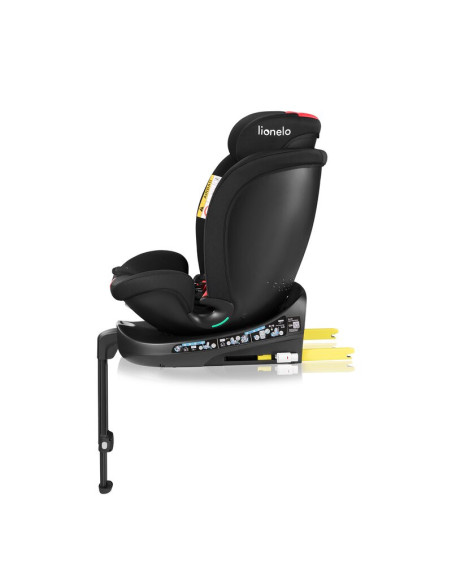 BN-LO-NAVY_I-SIZE_BLACK_RED,Scaun auto, Lionelo, i-Size Navy, 0-36 Kg, 40-150 cm, Cu isofix si picior de fixare, Protectie later